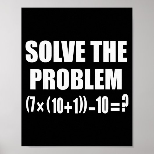 Poster Funny 67 Meme Pemdas Elementary Math Teacher Brain (Devant)