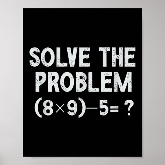 Poster Funny 67 Meme Pemdas Elementary Math Teacher Brain (Devant)