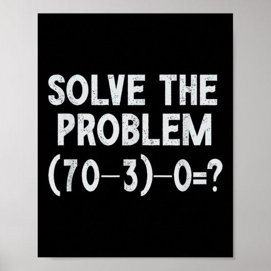 Poster Funny 67 Meme Pemdas Elementary Math Teacher Brain (Devant)