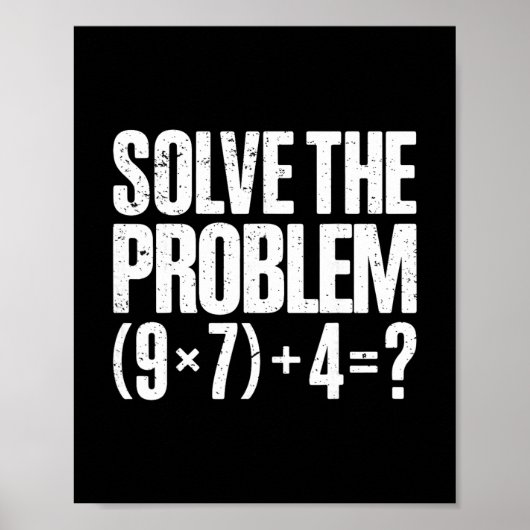 Poster Funny 67 Meme Pemdas Math Teacher Brainrot Element (Devant)