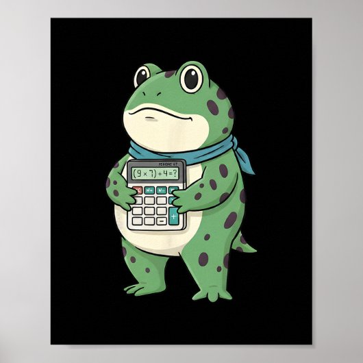 Poster Funny 67 Meme Pemdas Math Teacher Six Seven Frog  (Devant)