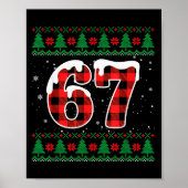 Poster Funny 67 Six Seven Meme Brainrot Cringe Christmas  (Devant)