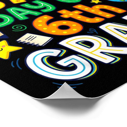 Poster Funny 67th Day Of 6th Grade Teacher Student Six Se (Coin)