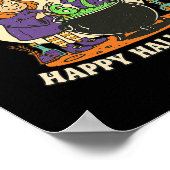 Poster Funny 6 7 Halloween Costume Witch Cute Retro Fun M (Coin)