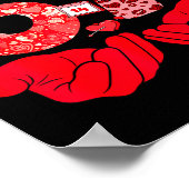 Poster Funny 6 7 Hands Meme Cute Valentine's Day Six Seve (Coin)