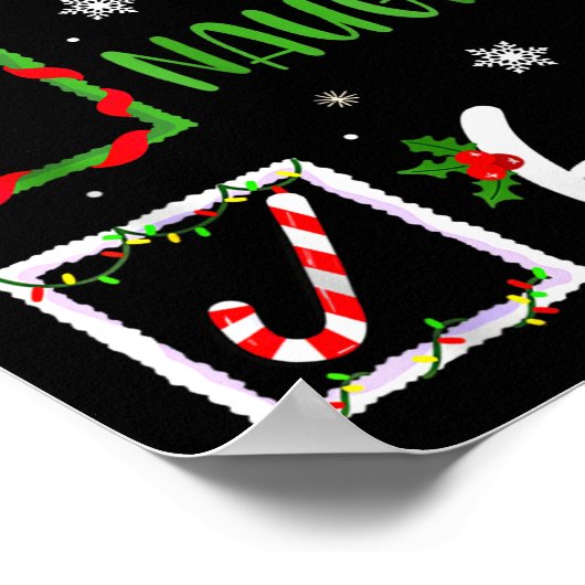 Poster Funny 6-7 Meme Nice Naughty 67 Christmas Brain Rot (Coin)