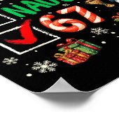 Poster Funny 6-7 Meme Nice Naughty 67 Christmas Brain Rot (Coin)