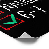 Poster Funny 6-7 Meme Nice Naughty 67 Christmas Six Seven (Coin)