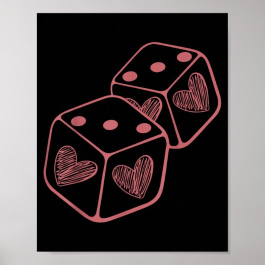 Poster Funny 6 7 Valentine Couples Matching Love Heart Pl (Devant)