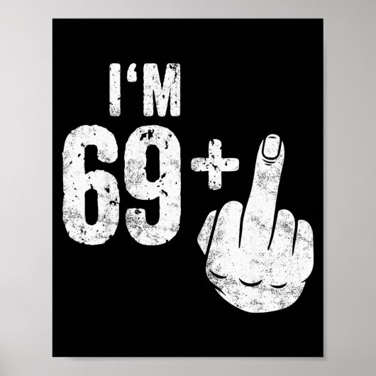 Poster Funny 70th Birthday (Devant)