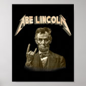 Poster Funny 80s Metalcore Heavy Metal Music Band Abraham (Devant)