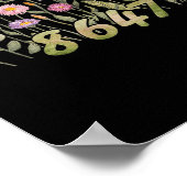 Poster Funny 8647 Fleurs Floral Boho Pour Hommes Et Femme (Coin)