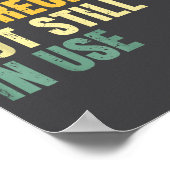 Poster Funny Accounting Retro Fully Depreciated But Still (Coin)