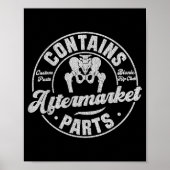 Poster Funny After Hip Surgery Recovery Bionic Hip Replac (Devant)