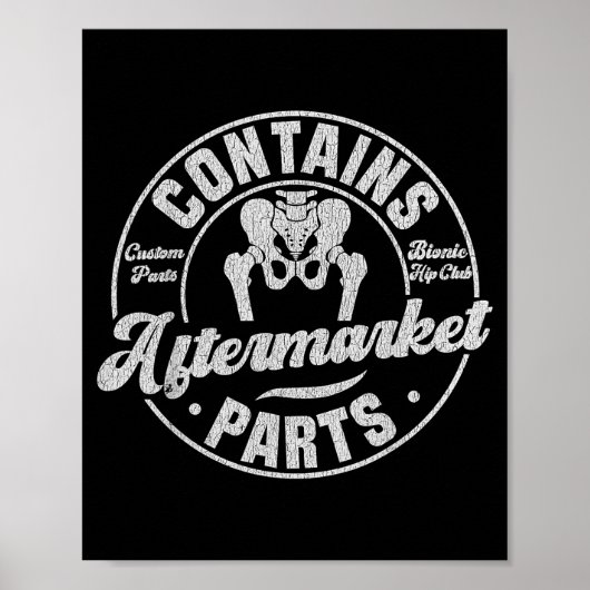 Poster Funny After Hip Surgery Recovery Bionic Hip Replac (Devant)