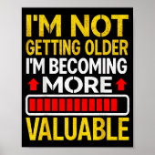 Poster Funny Aging Dad Quote I'm Not Getting Older For Me (Devant)