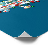 Poster Funny Airplane Christmas Graphics Lights Lover  (Coin)