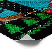 Poster Funny Alien Ufo Santa Traîneau Noël Sweat Ugly Chr (Coin)