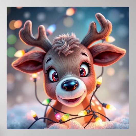 Poster Funny animal art – perfect gift for animal lovers (Devant)