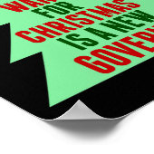 Poster Funny Anti Governor Litical Christmas Humor  (Coin)