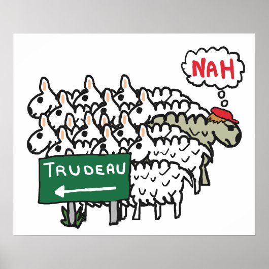 Poster Funny Anti Trudeau (Devant)