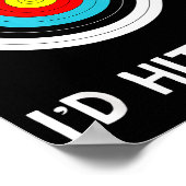 Poster Funny Archery Quote I'd Hit That Archer Gif  (Coin)