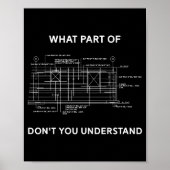 Poster Funny Architectural Civil Engineering Engineer  (Devant)