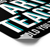 Poster Funny Art Teacher Shirt - If At First You Don't Su (Coin)