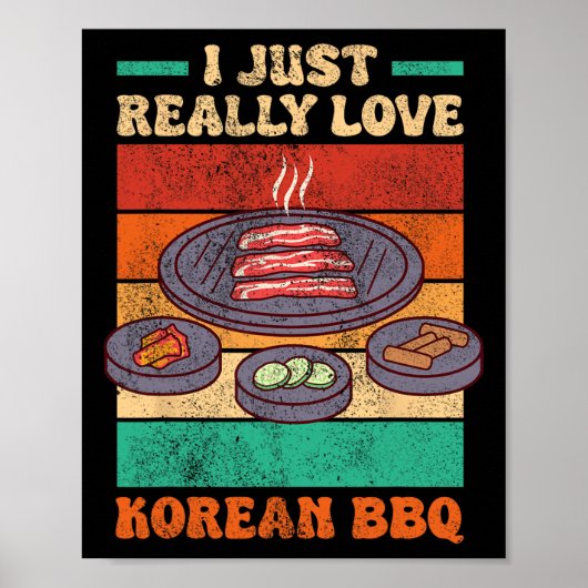 Poster Funny Asiatique - Coréen Bbq (Devant)