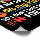 Poster Funny Autism Parent Mom Don't Have Patience Left F (Coin)