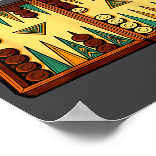 Poster Funny Backgammon  (Coin)