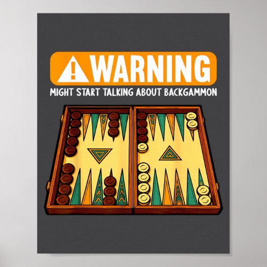 Poster Funny Backgammon  (Devant)