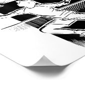 Poster Funny Badminton Player Love Shuttle Design 1  (Coin)