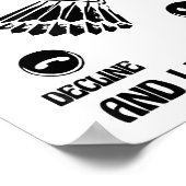 Poster Funny Badminton Player Love Shuttle Design 2  (Coin)