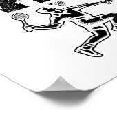 Poster Funny Badminton Player Love Shuttle Design 9 (Coin)