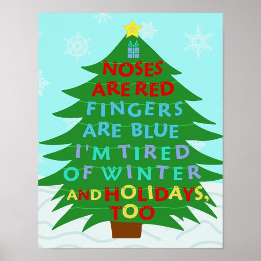 Poster Funny Bah Humbug (Devant)