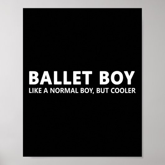 Poster Funny Ballet Boy Musique Ballet Boy (Devant)