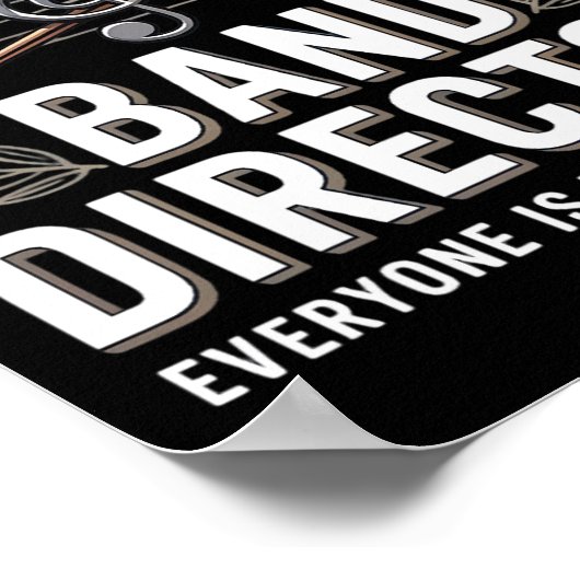 Poster Funny Band Director Music Teacher Back To School (Coin)