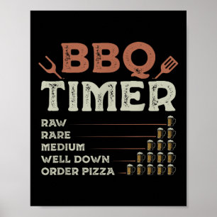 Poster Funny Barbecue Grill Chef Grill Master Barbecue Lo