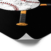 Poster Funny Baseball Ball Santa Hat Xmas Pajamas Players (Coin)