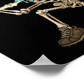 Poster Funny Baseball Skeleton Ice Cream Drip Baseball Bo (Coin)