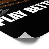 Poster Funny Basketball Coach Cadeau Motivation dure (Coin)