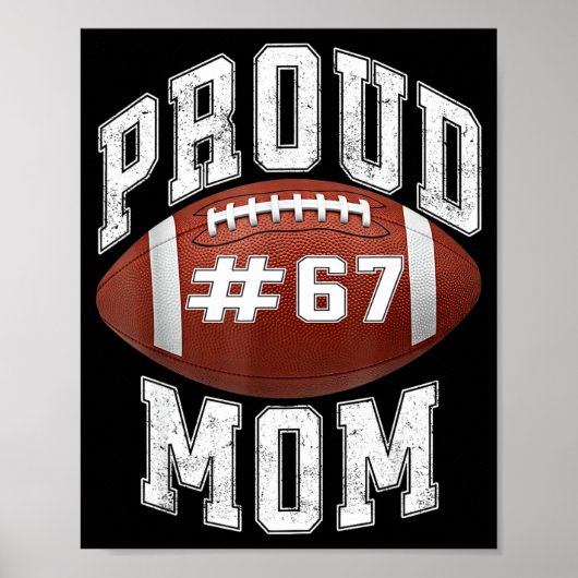 Poster Funny Basketball Mom 67 Meme Proud Mama Design (Devant)