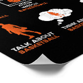 Poster Funny Basketball Things I Do In My Spare Time Bask (Coin)
