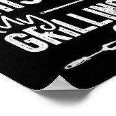 Poster Funny Bbq Grill Party - C'Est Mon Grill _1 (Coin)