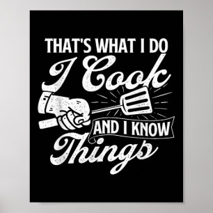 Poster Funny Bbq Shirts Que Ce Que Je Fais Je Cuis Et Je 