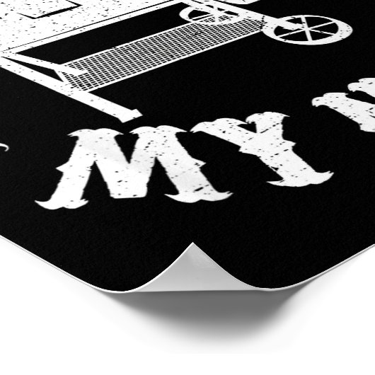 Poster Funny Bbq T Reverse Flow Smoker Accessory Dad Gril (Coin)