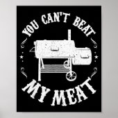 Poster Funny Bbq T Reverse Flow Smoker Accessory Dad Gril (Devant)