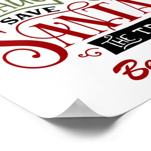 Poster Funny Be Naughty Save Santa The Trip Christmas (Coin)