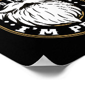 Poster Funny Beard Quote Gift For Bearded Men Husband Or  (Coin)